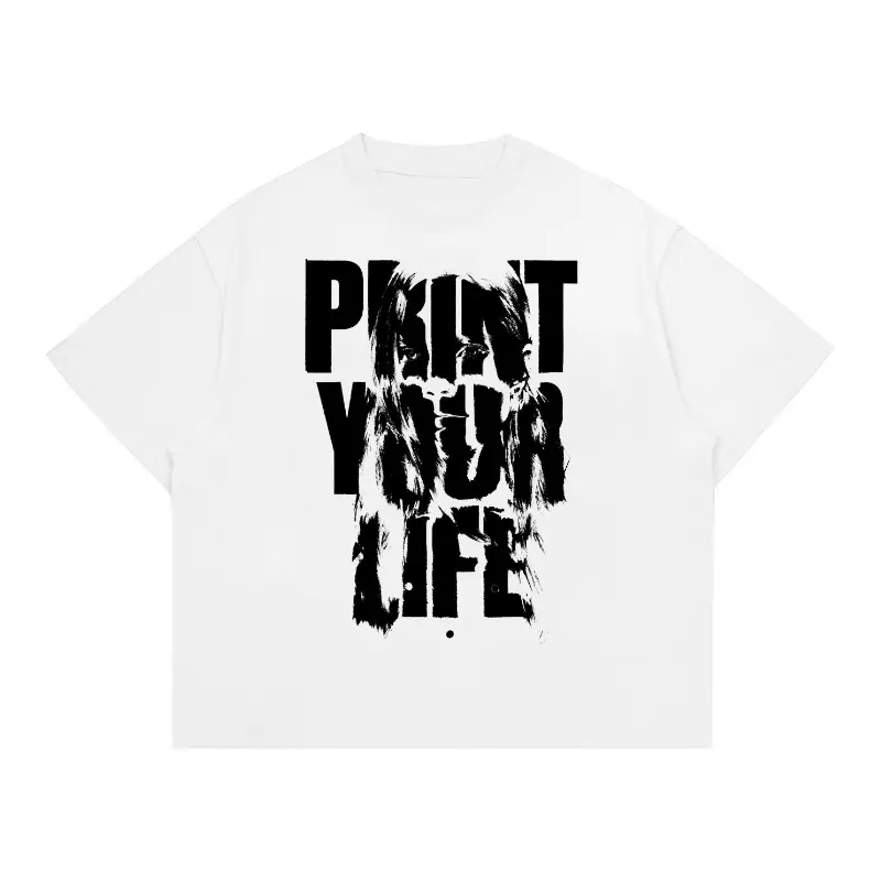 Kaos Cutting Boxy Premium Distro Pria Casual / Baju Kaos Boxy Print Your Life