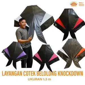 Layangan Cotek Belolong Knockdown 1.2 meter - Layangan Ikan Knockdown - Layangan Bali - Layangqn Bebean Knockdown