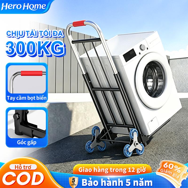 Xe Đẩy Gấp Gọn Đa Năng Xe Đẩy Hành Lý, Xe Kéo Hàng Đi Chợ Khung Thép Chịu Lực