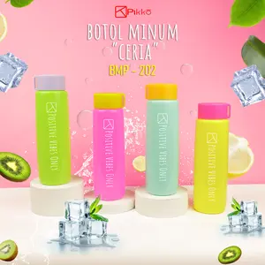 BUNDLING BOTOL MINUM CERIA 600 ML - PIKKO - 1 SET ISI 4 PCS - TERSEDIA PILIHAN WARNA CERIA!