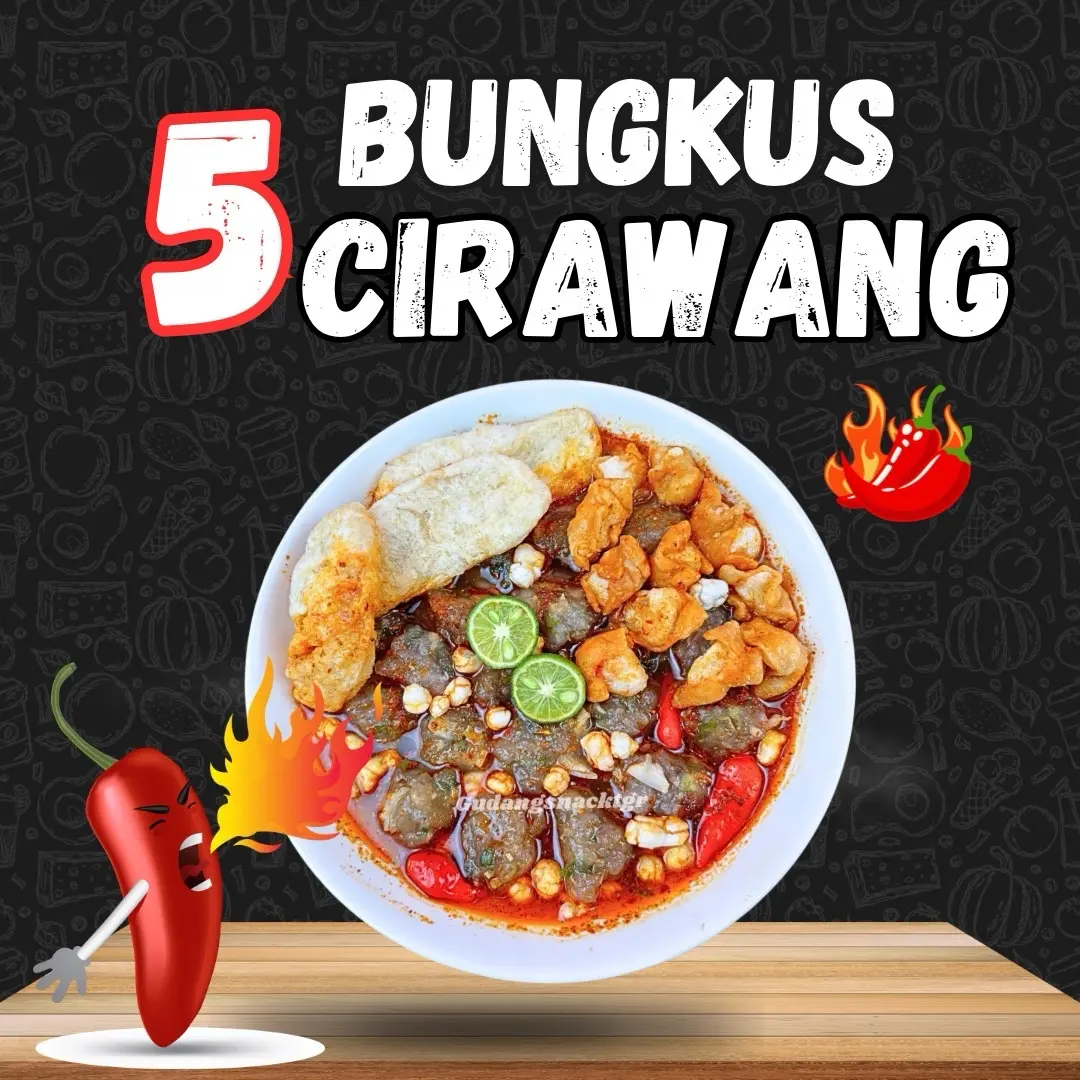 5 BUNGKUS CIRAWANG EKONOMIS PEDAS NIKMAT MURAH FOOD KALDU PEDAS Ayam Instan