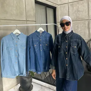 Soft denim shirtt by 603.co / atasan wanita