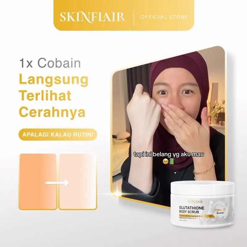 GLUTATHIONE BODY SCRUB TONE UP BOOSTER by Skinflair - Shop
