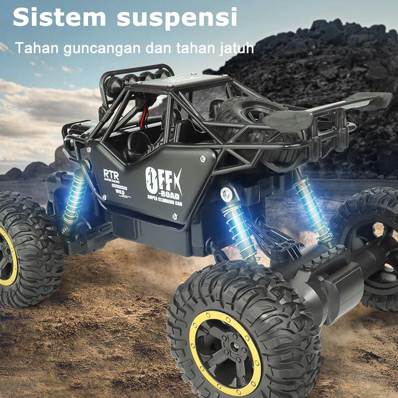 Mainan Mobil Remote Control Besar 4WD 1:16 RC Mobil Offroad Bahan Alloy 2,4GHZ Lampu Bisa ON OFF Mainan Mobil Remote Control Besar 4WD 1:16 RC Mobil Offroad Bahan Alloy 2,4GHZ Lampu Bisa ON OFF