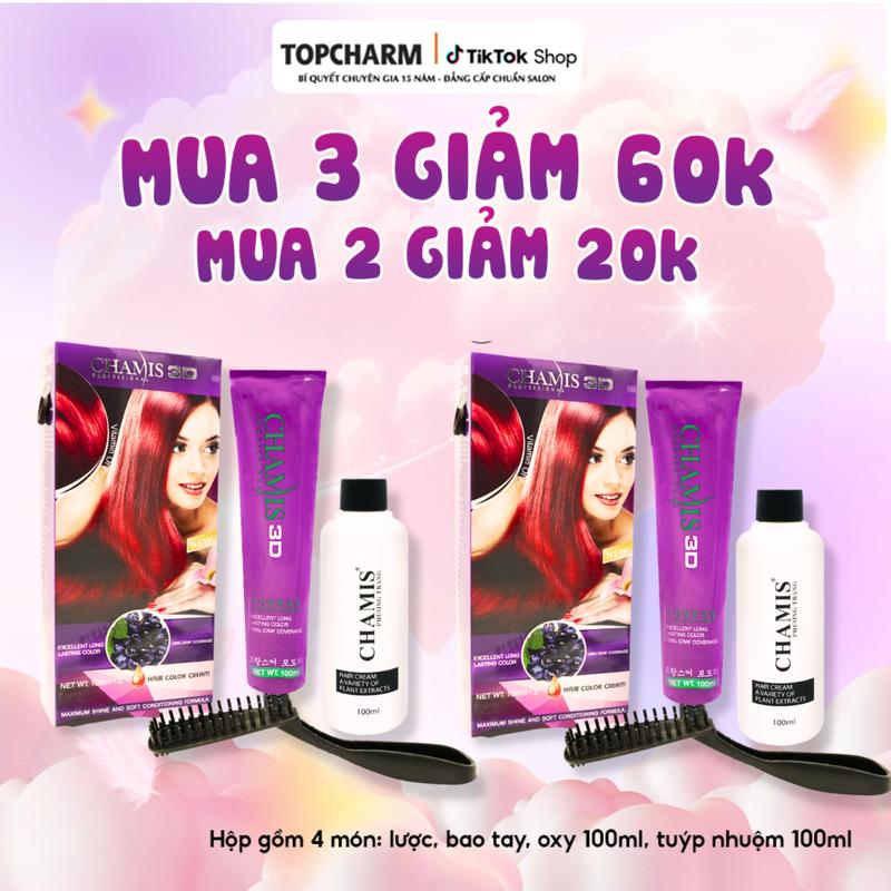   MUA 2 GIẢM 20K - MUA 3 GIẢM 60K  TOPCHARM MALL Kem nhuộm tóc siêu dưỡng Olive 3D với 30 màu: màu đỏ nâu lạnh nâu sáng nâu tây đỏ tìm Chamis không cần tẩy dưỡng mềm mượt bao gồm oxy bao tay lược đổi màu tóc thời trang 