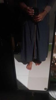 Product Review of MT - Tania Gamis Strip Kombinasi Elegant Bahan Knit Osaka [READY SIAP KIRIM] from n**a 1