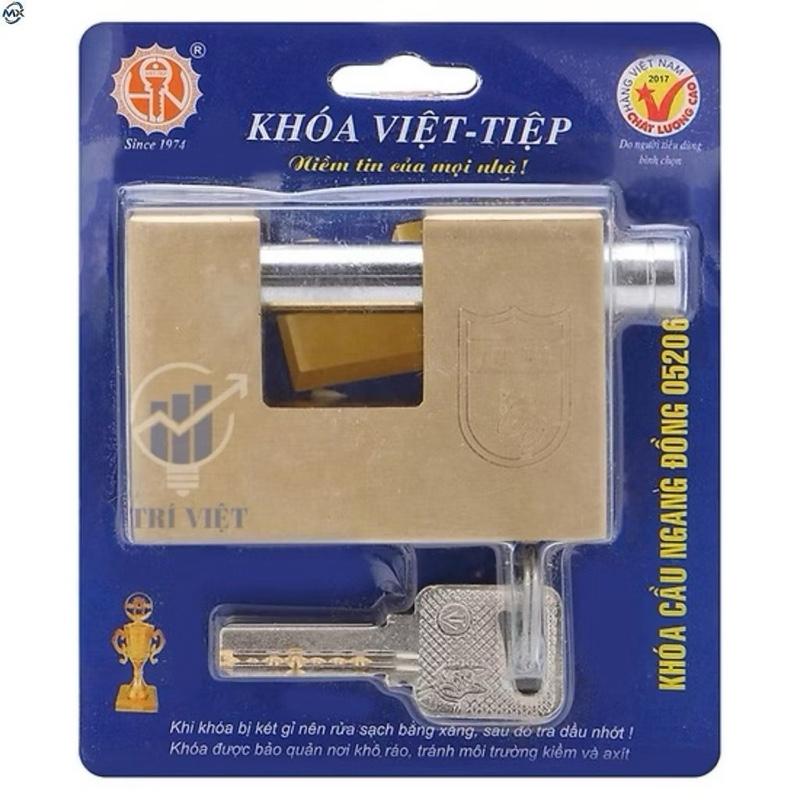 Ổ KHOÁ VIỆT TIỆP CẦU NGANG ĐỒNG LOẠI LỚN 76×53 ỐNG PHI 12MM Thảo Sơn 866 đồnghề giárẻ lục giác