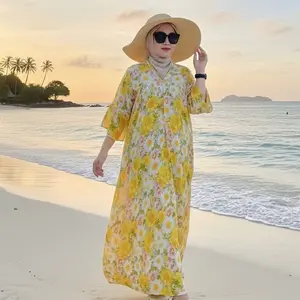 YURI Daster Terbaru Kekinian 2026 Bahan Rayon Motif Viral Busui Dress V Neck Ibu Menyusui YURI Daster Terbaru Kekinian 2026 Bahan Rayon Motif Viral Busui Dress V Neck Ibu Menyusui