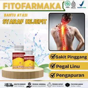 Fitofarmaka Saraf Kejepit - TCM Vitamin Cina Original -  Untuk Atasi Syaraf Kejepit Nyeri Sendi Reumatik Pengapuran Radang Sendi Kesemutan Sakit Pinggang - HALAL BPOM ORIGINAL