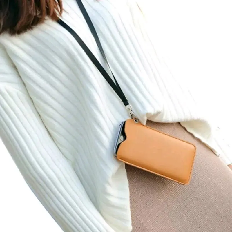 [DISKON]Sastore-tas dompet wanita gantung leher hangging/tas hp polos/cod Selempang lipatwanita 0