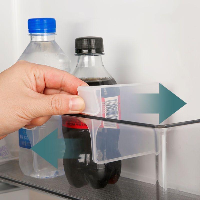 Product Introduction of Refrigerator dividers multifunctional storage and organisation dividers snap-on refrigerator compartment clips adjustable multi Divider Clip Boxes Organiser 3
