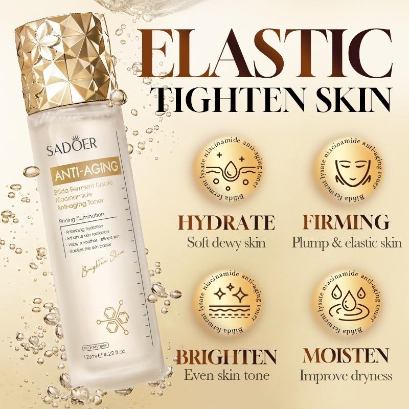 Nước Hoa Hồng SADOER Bifida Ferment Lysate Niacinamide 120ml, Dưỡng Ẩm, Hỗ Trợ Làm Sáng Da, Chăm Sóc Da Lão Hóa