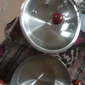 [Year End Sale] TEXANIA  BISA PILIH Panci dan Saucepan Stainless Steel Anti Lengket Anti Karat Diameter 16cm Gagang Kayu Lembut Tahan Panas Kitchenware