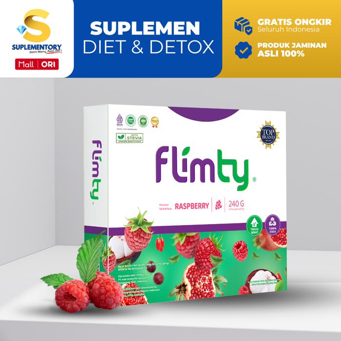 Gambar Flimty Fiber 1 Box 16 sachet Raspberry Blackcurrant Mango Original Official Store - Raspberry dari Suplementory Kota Bekasi Tokopedia