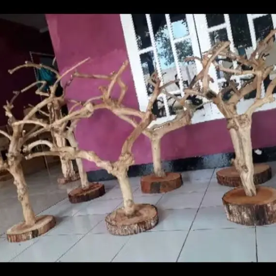 tangkringan burung/tinggi 120cm+alas bawah tatakan kayu bulat siap pakai