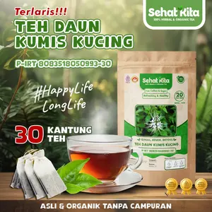 Sehatkita Teh Daun Kumis Kucing organik Isi 30 Tea bag Herbal - 30 Tea bag minuman