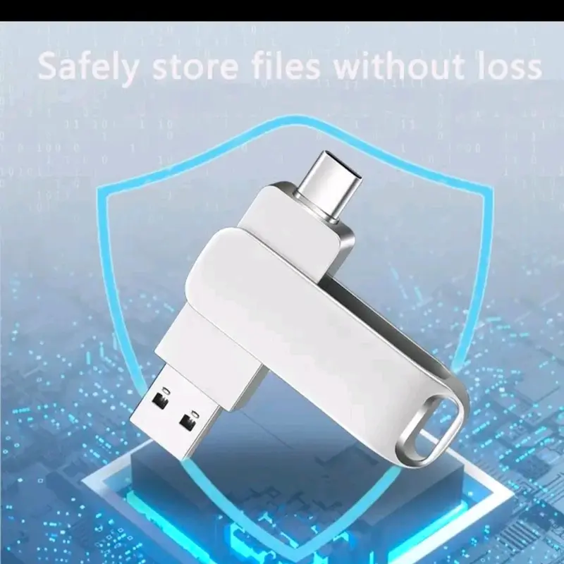 Flashdisk USB 2TB Original 3 in 1 Type C 1TB Penyimpanan Storage 3
