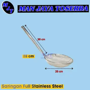 MJT - Saringan Dapur Jumbo Stainless Steel Saringan Peniris Minyak dan Gorengan 28cm 30cm 32cm