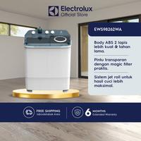 Gambar Electrolux Mesin Cuci Twin Tub 8kg - Power Pulsator - Extra Rinse - AirTurbo - EWS98262WA dari Electrolux Official Indonesia Kota Administrasi Jakarta Utara 1 Tokopedia
