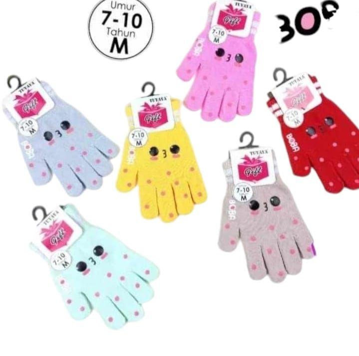 PAKET 3 PASANG -Sarung Tangan Anak -Anak Lucu-Lucu Motif Gambar karakter Cowok Dan Cewek/Sarung Tangan Anak Usia 4-8 Tahun/Sarung Tangan Anak Terbaru