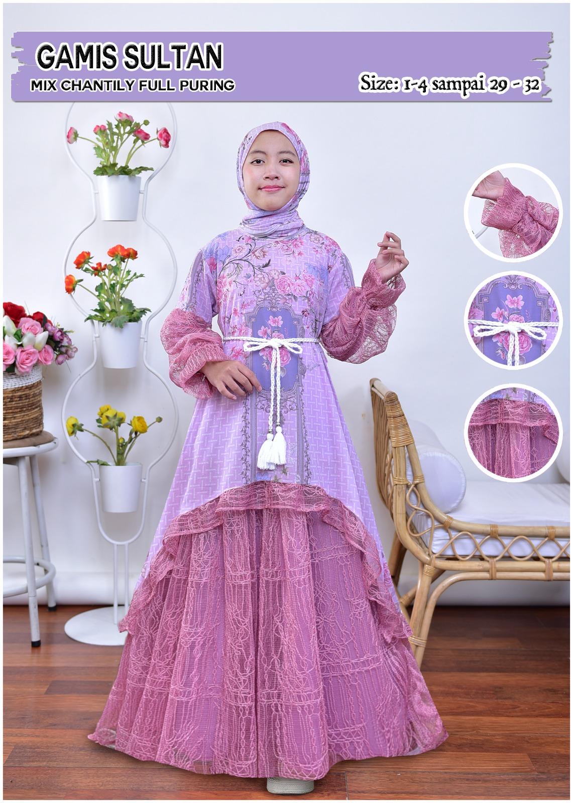 MW-SHOP - Gamis Cantik Raya Sultan Mix Chantily Anak Perempuan Usia 3 - 12 Tahun Free Belt / Baju Gamis Viral Anak Orang Brukat - Fashion Muslimah Lebaran Anak Free Hijab MW-SHOP - Gamis Cantik Raya Sultan Mix Chantily Anak Perempuan Usia 3 - 12 Tahun Free Belt / Baju Gamis Viral Anak Orang Brukat - Fashion Muslimah Lebaran Anak Free Hijab