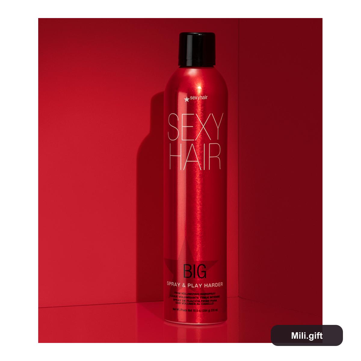 Tạo Kiểu Tóc Sexy Hair Big Spray & Play Harder Firm Volumizing Hairspray 10 oz / 284 g