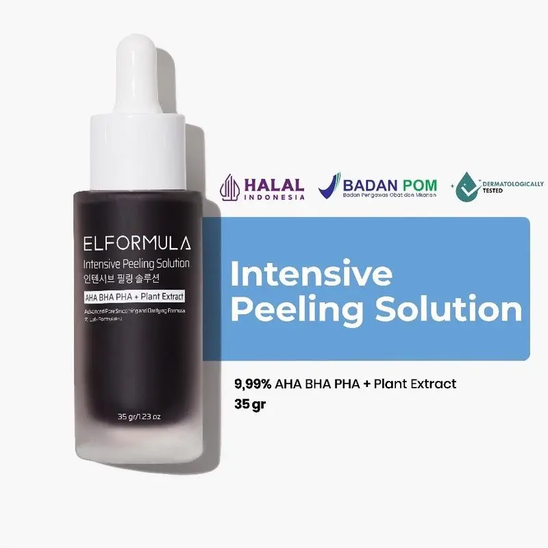Elformula Intensive Peeling Solution Ahabha Pha Peeling Serum Exfoliating Dark Spots Skincare Sunscreen Skin Repair Facial Exfoliate Plant Sensitive
