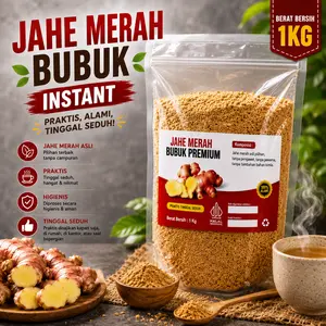 Jahe Merah Bubuk 1Kg / Jahe Merah Bubuk Instant / Bubuk Jahe Merah Drink