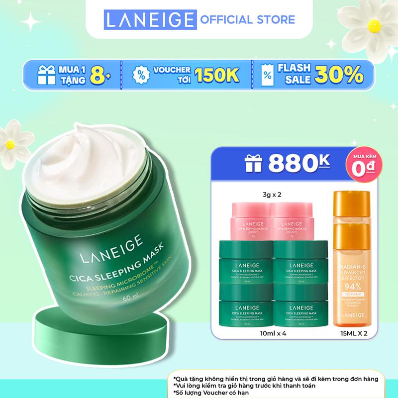 Mặt nạ ngủ phục hồi và nuôi dưỡng da làm đẹp da LANEIGE Cica Sleeping Mask EX 60ml Skincare Dưỡng Ẩm Da Nữ