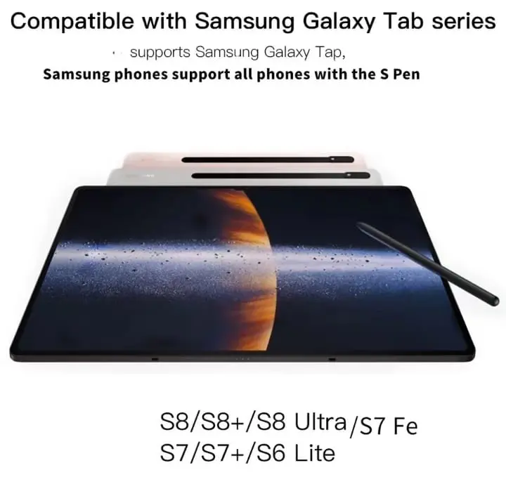Stylus S pen For Samsung Tab S6 Lite S7 FE S7 plus S8 S8 plus S8 ULTRA Stylus untuk menggambar stylus elektromagnetic 7