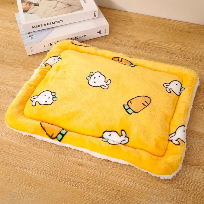 1pc Hamster Pet Cute Cartoon Graphic Pads Rabbit Cage Stakes Pad Thickened Foot Liner For Hamster Mouse Knight Rat Big Hamster Small Pet Animal Supplies