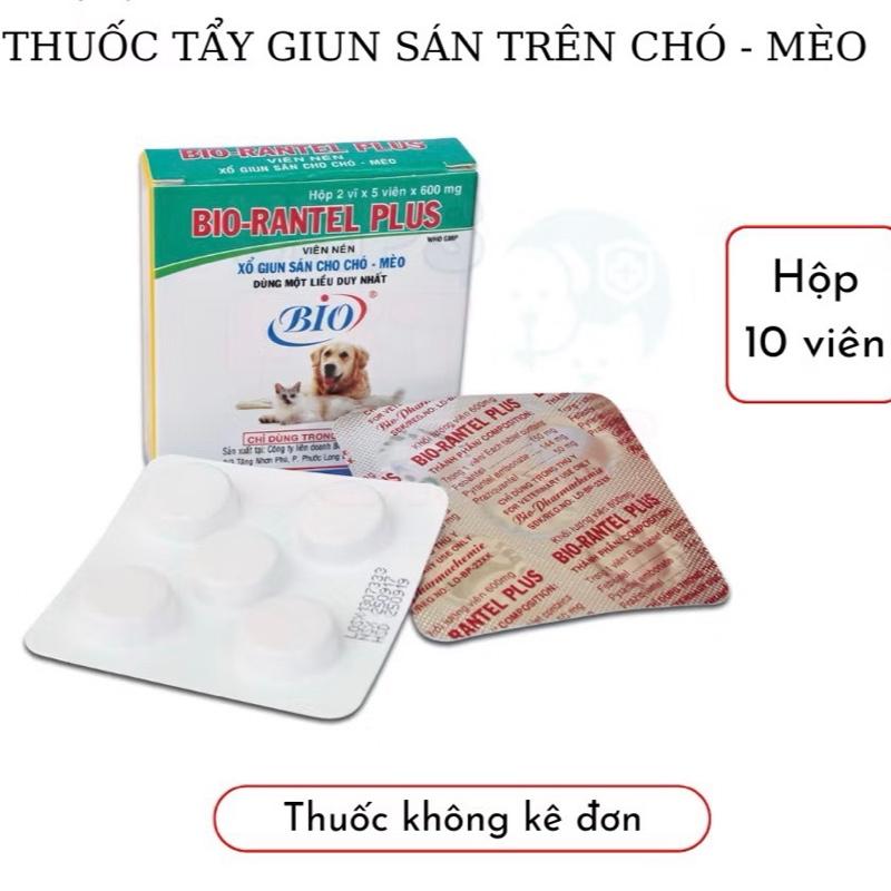  ￼Viên Xổ Giun Bio Rantel Plus Dành Cho Chó Mèo 