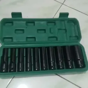 Socket Panjang 1/2‘’ 8-24mm Impact Kunci Socket/Kunci shock Impact socket set/Impact sock impact wrench Mata