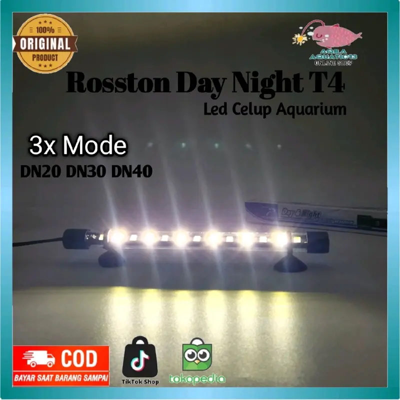Lampu Led Aquarium ROSSTON DAY N NIGHT 20 30 40 2