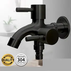 ️Ready Stock!!! ️SUS 304 Kran Double Kran Cabang Keran Shower Mandi/Keran Outlet Ganda Keran Dinding Dari