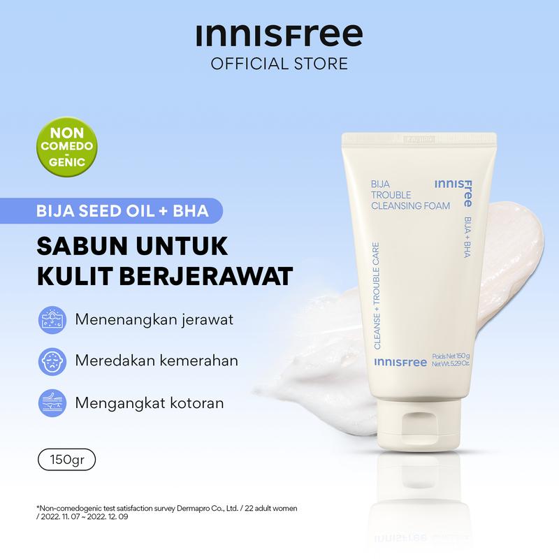 Innisfree Bija Trouble Cleansing Foam 150g - Cleanser 0