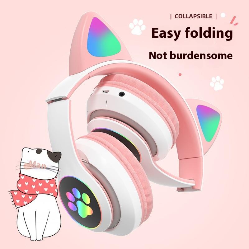 Product Introduction of Tai Nghe Bluetooth Trùm Đầu, STN-28, Tai Nghe Bluetooth Không Dây, Tai Nghe Tai Mèo Dễ Thương, P47P47MY08 15