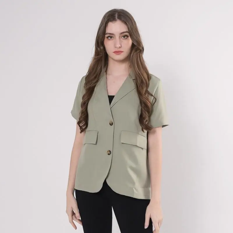 ADA - Lewis Blazer Basic Short Sleeves | Blazer Lengan Pendek Wanita #6162 5