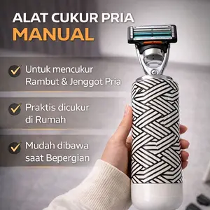 Alat Cukur Manual Handle Besar Desain Botol – Nyaman Digenggam
