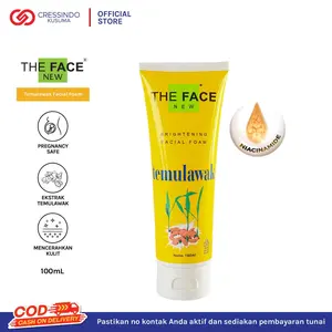 [BPOM] THE FACE Temulawak Brightening Facial Foam 100ml - Membantu Mencerahkan Wajah, Mengontrol Minyak dan  Vitamin Wajah