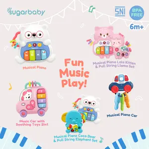Sugarbaby Music Car / Musical Piano Car Baby Toys Mainan Montessori Musik Bayi Karakter Edukasi Suara