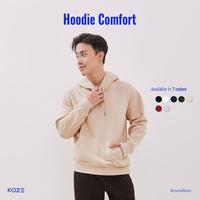 Gambar KOZE - HOODIE COMFORT PREMIUM Soft COTTON 290 GSM ALL COLOR- Hoodie Polos outfit  cowok Bulu Fleece Basic Pria Tebal - Black, S dari koze shop Kota Administrasi Jakarta Timur 5 Tokopedia