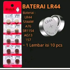 Baterai Jam Tangan Lr 44 Isi 10pcs AG13 L1154 357 A75 Watch Watches