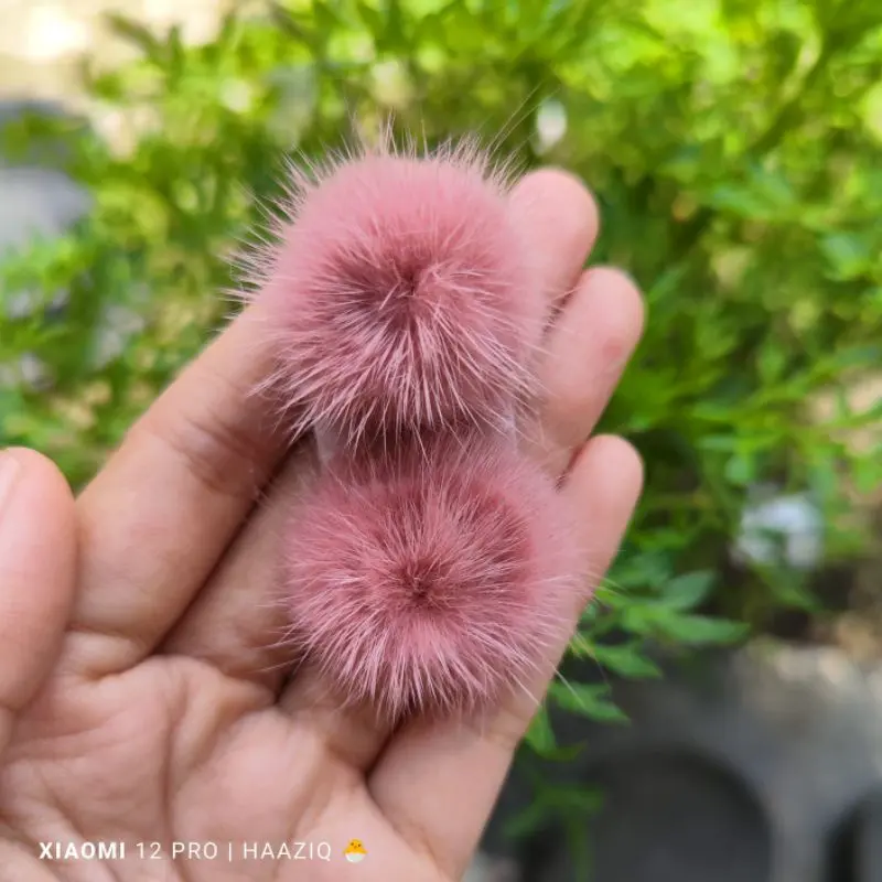 (2PCS) MINI POMPOM NAIL ART POMPOM GEPENG POMPOM LANDAK DIY NAIL ART ACCESORIS 7