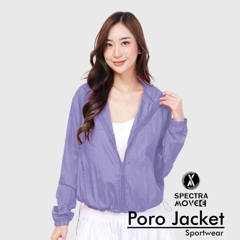 Jaket PORO merah putih olahraga wanita gym murah baju olahraga tangan panjang zumba aerobic Sport 5