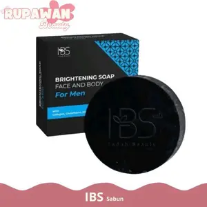 IBS INDAH BEAUTY SKINCARE SABUN MUKA WAJAH LAKI LAKI PRIA / MENCERAHKAN WAJAH KUSAM BERMINYAK BERJERAWAT / BRIGHTENING SOAP