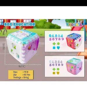 Mainan Edukasi Anak / Mainan anak Puzzle Kubus Kotak / Puzzle Kubus-Sorting Bentuk