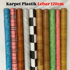 Karpet Plastik Taplak Meja Warteg Waterproof ( Lebar 120cm ) / Alas Lantai Meja Makan Rumah Makan Warung Anti Air Tahan Lama
