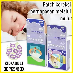 Patch Koreksi Pernapasan Mulut/Patch Penyegel Mulut/Artefak Pencegahan Tidur Mulut Terbuka Untuk Anak-Anak/Patch Pencegahan Mendengkur Untuk Orang Dewasa
