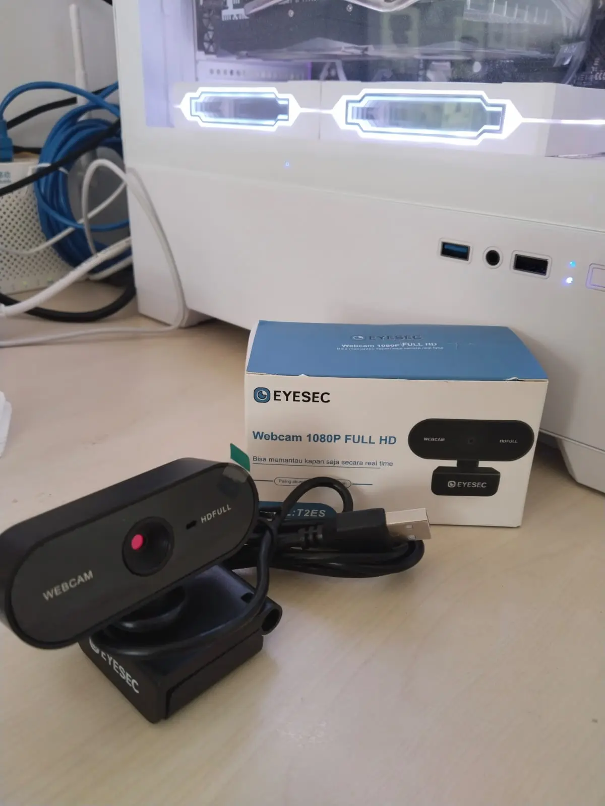 Eyesec Webcam 1080P Laptop USB Kamera PC With Mic Camera Webcast Live Zoom Google Meeting Camera Broadcast Video